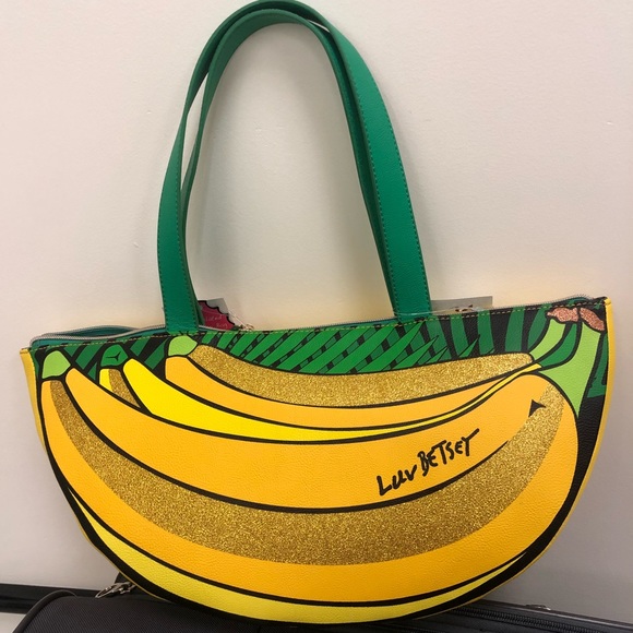 betsey johnson banana purse